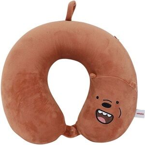 Miniso We Bare Bears Memory Foam U-shaped Pillow featuring Grizzly